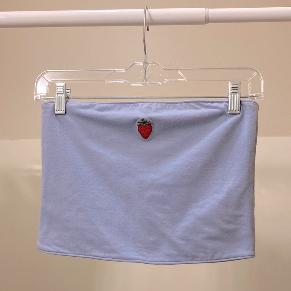 Hollister reversible blue tube top